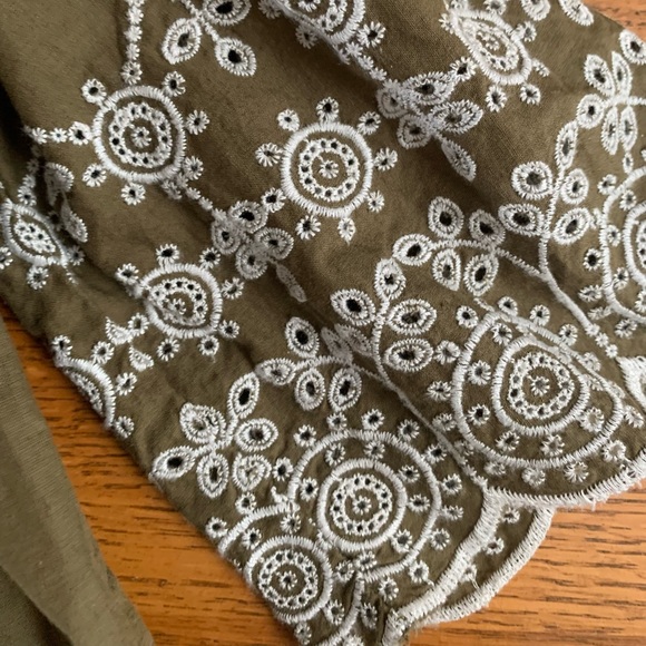 Abercrombie & Fitch Embroidered Off-the-shoulder Top - Picture 6 of 6